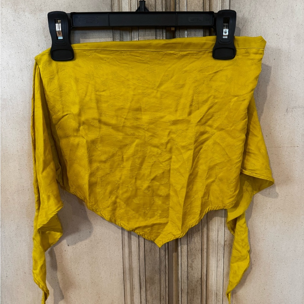 Zara Bright Yellow Floral Blouse
